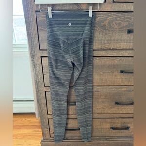 Lululemon Tall High-Rise Leggings Size 4 | Extra Long Inseam | Textured Stripe